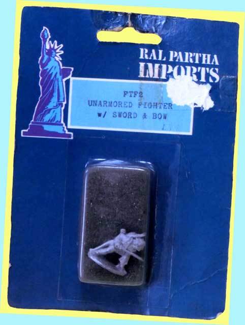 ▲▲最終品かも!★#FTF-02▼ UNARMORED FIGHTER ★RAL PARTHA★FTF-Fantasy 25㍉ メタル人形★一次流通 新品未開封未使用 台紙被災難有拍卖