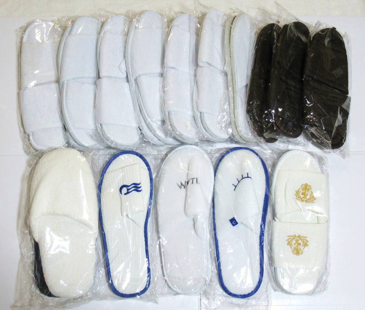 スリッパ 15足 ホテル等 アメニティ ( 難あり )未使用(送料込み)拍卖