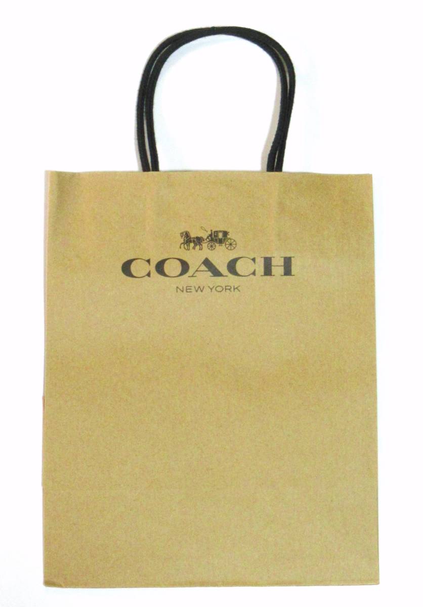 コーチ★ショップ袋(紙袋)ブラウン:超難あり②(送料込み)拍卖