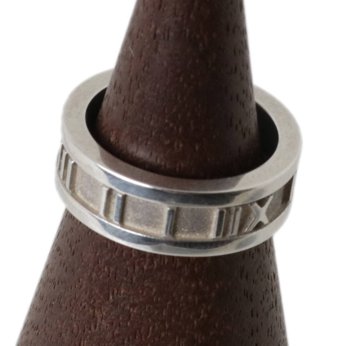 Tiffany&Co. ティファニー アトラスリング 指輪 1995 レディース SV925 7.5号 幅約6.1mm 厚み約2.0mm 重量約5.7g NT Bランク拍卖