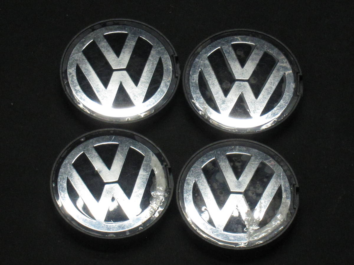 ★☆ VW フォルクスワーゲン 純正 ホイール センター キャップ 4個セット 4枚 4コ #20283 ☆★拍卖