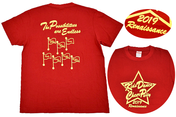 Y-4551★送料無料★超美品★Kids Dance Cheer Party 2019 Renaissance キッズダンス チア パーティ ルネッサンス★半袖 T-シャツ S拍卖