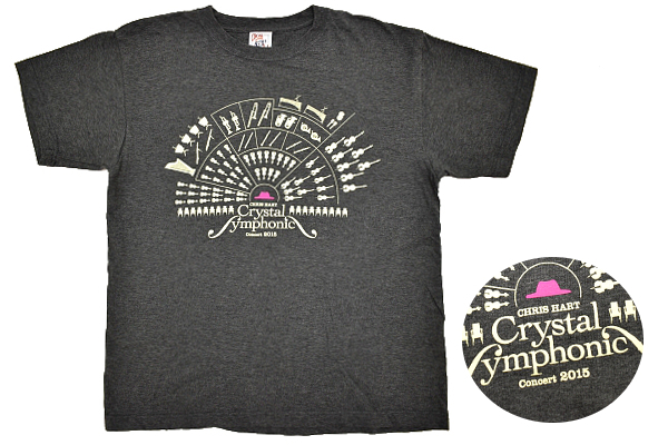 Y-4735★送料無料★美品★CHRIS HART Crystal ymphonic Concert 2015 クリスハート クリスタルシンフォニックコンサート★半袖 T-シャツ M拍卖