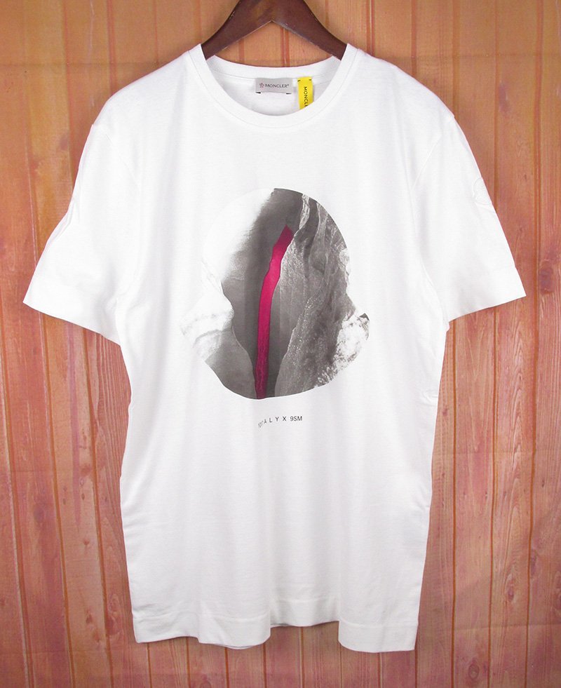 LST8871 MONCLER モンクレール 1017 ALYX 9SM Tシャツ S ホワイト系 美品拍卖
