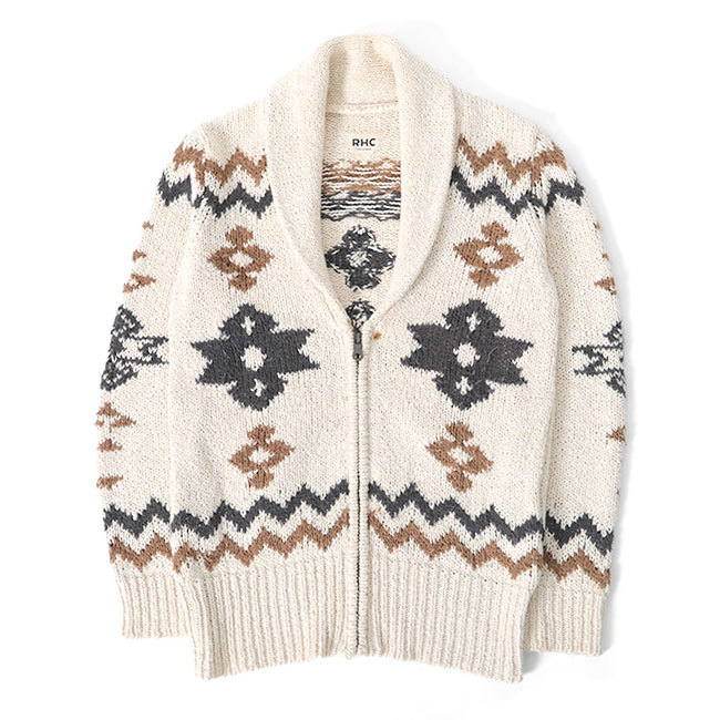 古着 Ron Herman ロンハーマン RHC ショールカラー カウチンニット カーディガン XS レディース拍卖