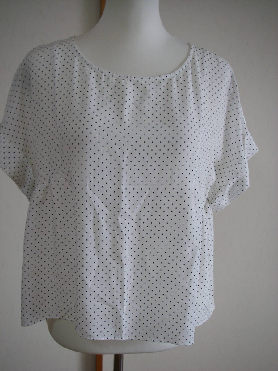 中古 シップス SHIPS 半袖ブラウス フリーサイズ拍卖