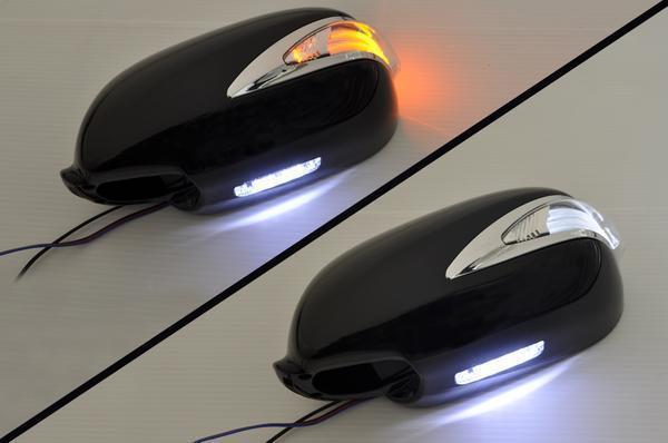 M35ステージアLEDドアミラーウィンカーフット付交換式/KH3ポジ白拍卖