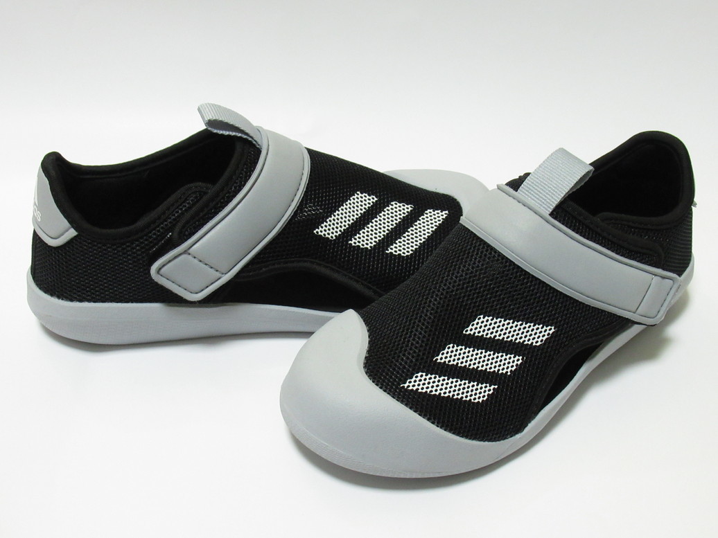 adidas ALTAVENTURE CT C サンダル 黒 灰 19cm アディダス アルタベンチャー スライド キッズ スポーツ マジックテープ FY8927拍卖