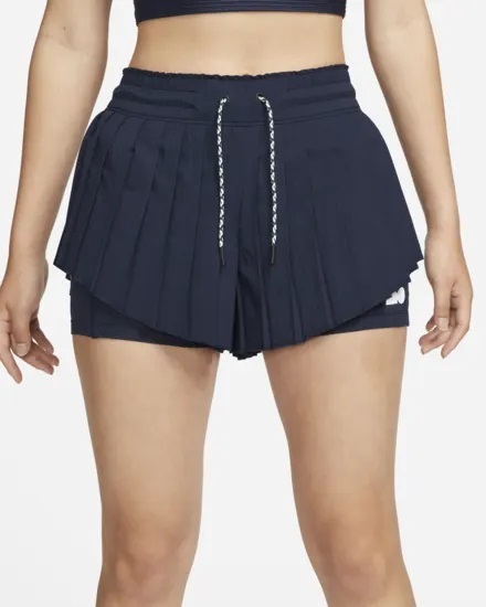 NIKE TENNIS 大坂なおみ ショートパンツ ネイビー 紺 L ナイキ テニス スコート タイツ プリーツ スカート DR7885-451拍卖