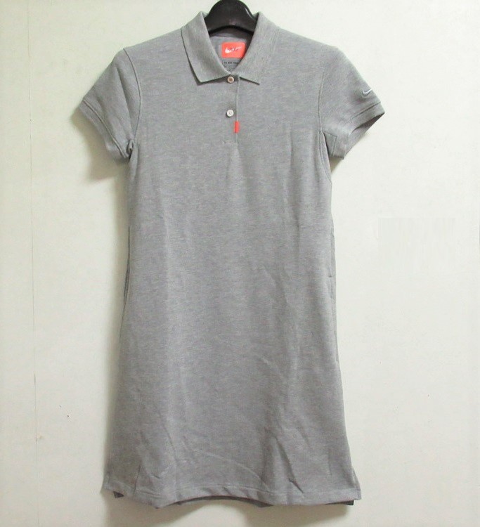 NIKE GOFL レディース ドレス グレー XL ナイキ ポロシャツ ポロ ワンピース ゴルフ ワンピ スカート 灰 ドライフィット BV0194-021拍卖