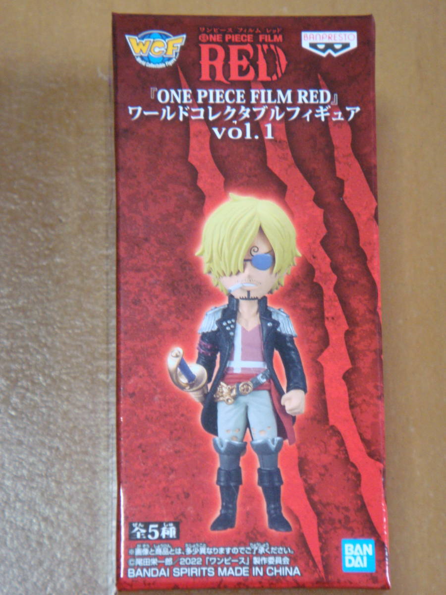 未開封品 ワールドコレクタブルフィギュア ワンピース フィルム レッド サンジ拍卖
