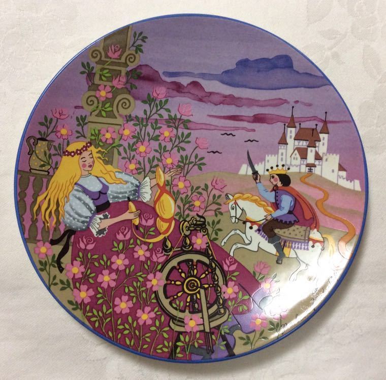 中古イギリス製Poole社Sleeping Beauty眠れる森の美女飾り皿拍卖