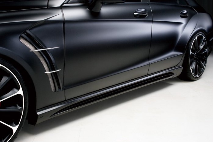 【 WALD BlackBison Edtion 】 Mercedes-Benz W218 C218 CLSクラス FRP製 サイドステップ 左右SET サイドスポイラー 2011y~2014y CLS350拍卖