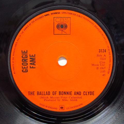 GEORGIE FAME-Ballad Of Bonnie & Clyde (UK Orig.Flat Center)拍卖