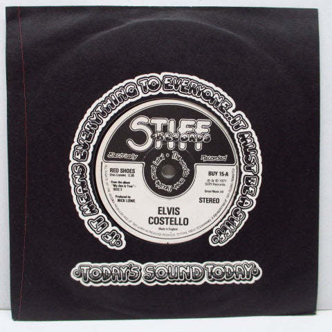 ELVIS COSTELLO -Red Shoes (UK 2nd Press Flat Center 7+CS)拍卖