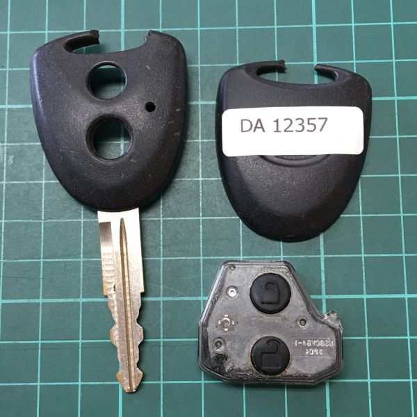 DA12357 ダイハツ 純正 キーレス ムーヴ タント ミラ ミライース ミラココア ブーン スバル ステラ等 黒ボタン 2ボタン拍卖
