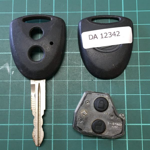 DA12342 ダイハツ 純正 キーレス ムーヴ タント ミラ ミライース ミラココア ブーン スバル ステラ等 黒ボタン 2ボタン拍卖