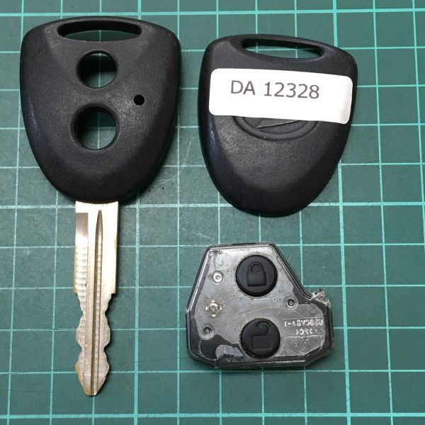 DA12328 ダイハツ 純正 キーレス ムーヴ タント ミラ ミライース ミラココア ブーン スバル ステラ等 黒ボタン 2ボタン拍卖