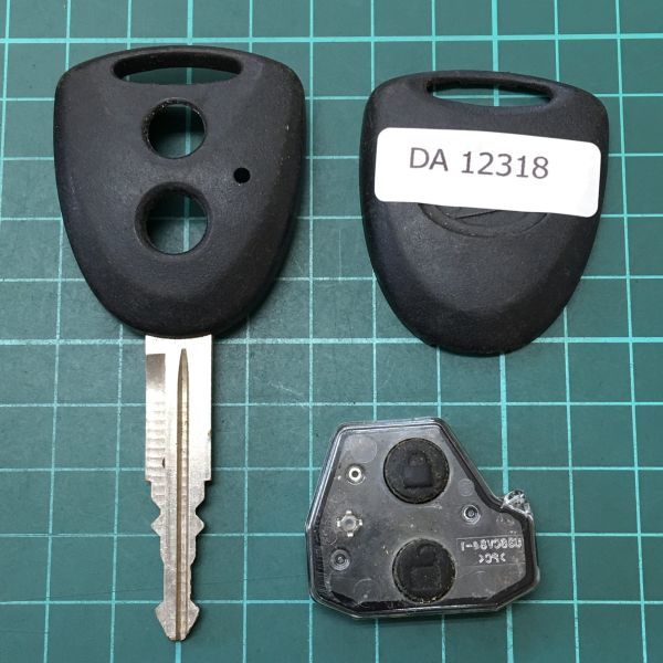 DA12318 ダイハツ 純正 キーレス ムーヴ タント ミラ ミライース ミラココア ブーン スバル ステラ等 黒ボタン 2ボタン拍卖