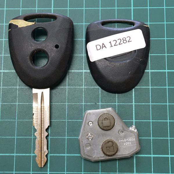 DA12282 ダイハツ 純正 キーレス ムーヴ タント ミラ ミライース ミラココア ブーン スバル ステラ等 灰色ボタン 2ボタン拍卖