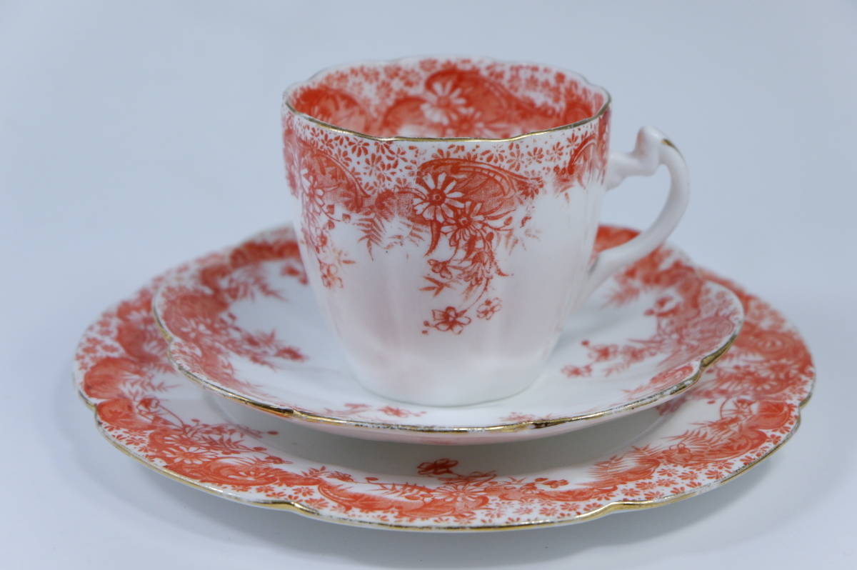 シェリー ワイルマン デイジーパターン カップ&ソーサー&プレート リリーシェイプ Shelley Wileman 5894 THE FOLEY CHINA拍卖