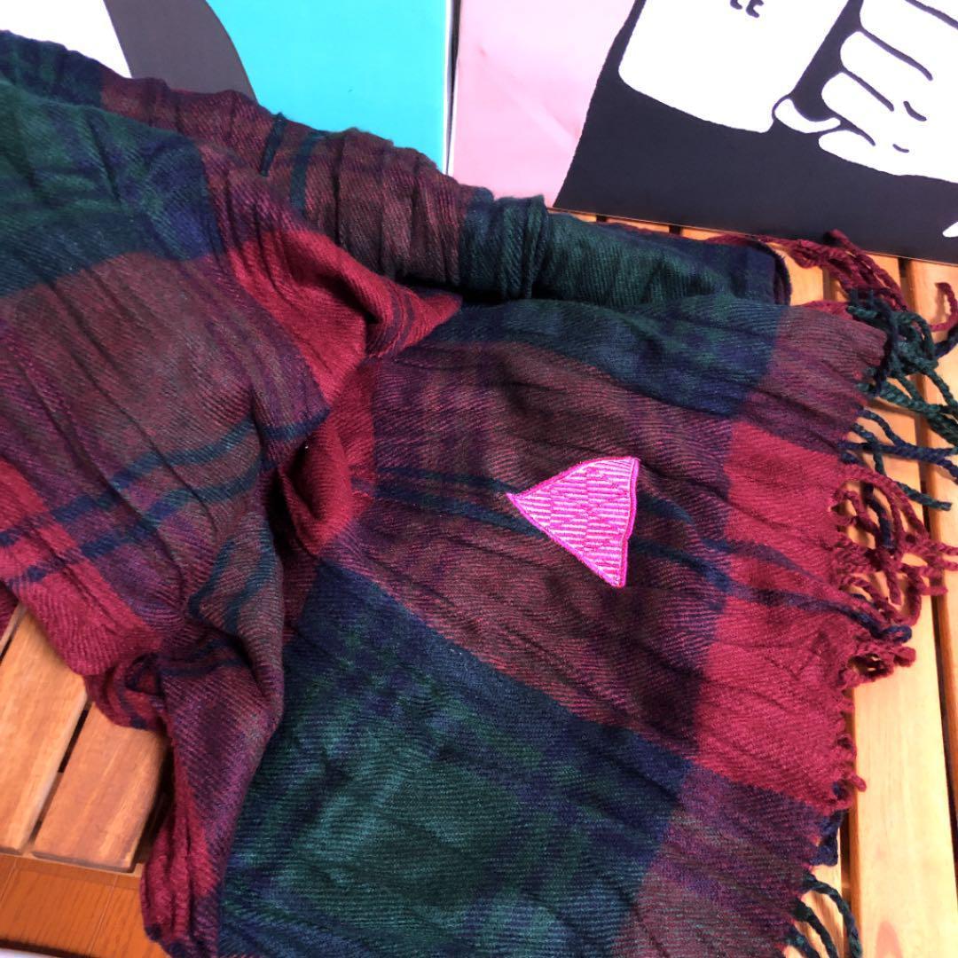 最初期 JIeDa ジエダ KIKUNOBU チェック シワ加工 大判ストール 匿名配送拍卖