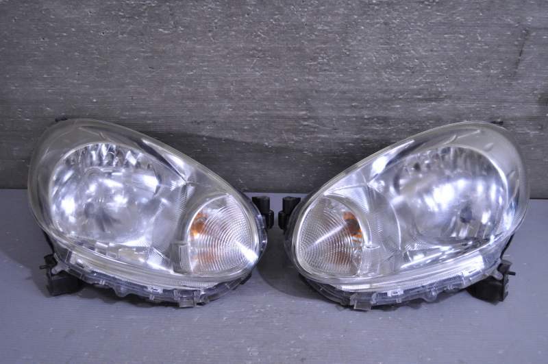 マーチ 前期(K13) 純正 イチコー 破損無 動作保証 ヘッドライト ハロゲン レベライザー付 左右 セット 右 左 H009 / 26010-1HH0B K062512拍卖