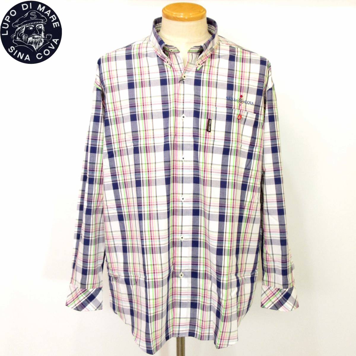 ★SINACOVA★大特価 長袖BDオープンシャツ【K】秋冬モデル 22214016 シナコバ拍卖