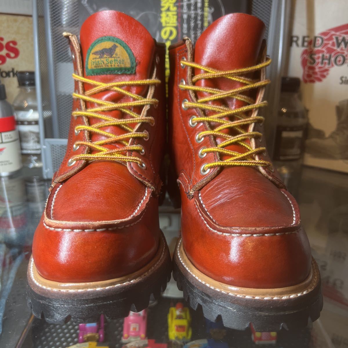 清潔!1998年製 7.5E 約26㎝ 8175 半円犬タグ ビブラムソール レッドウイング モックトゥ ヴィンテージ オイルアップ洗浄除菌仕上済!拍卖