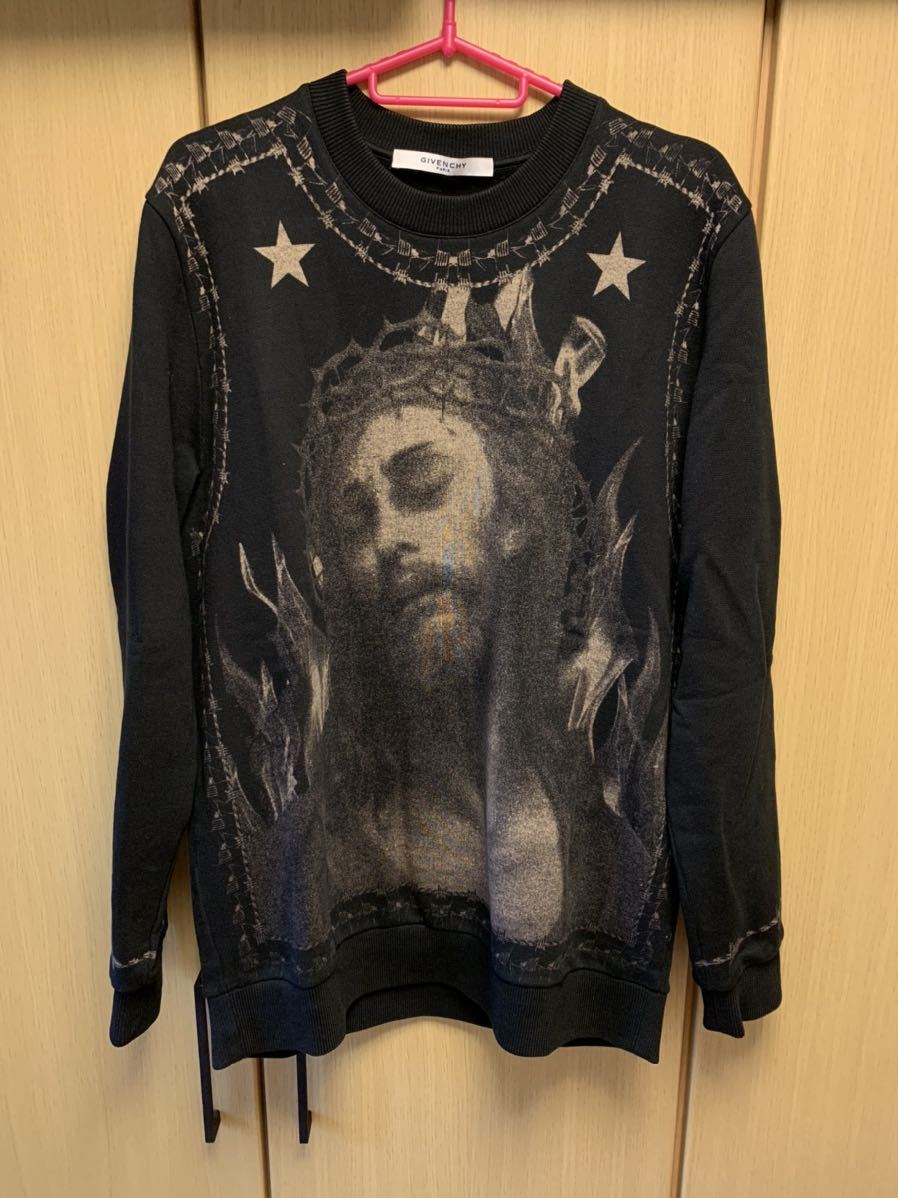 正規 16AW Givenchy ジバンシィ ジーザス クルーネック スウェット シャツ XS 16J 7314 653拍卖