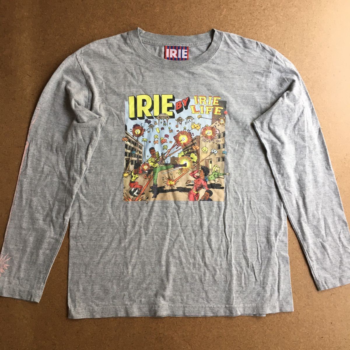IRIE インベーダー 宇宙船 プリントT 長袖 グレー アイリー アイリーライフ拍卖