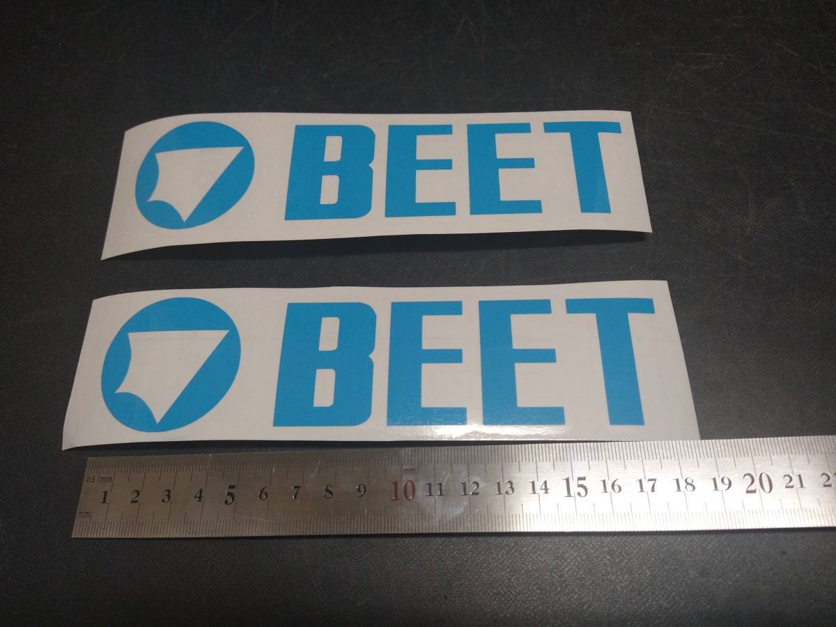 CBR400F BEET エアロシャークフェンダー 用 カッティング ステッカー 水色 2枚 ビート拍卖