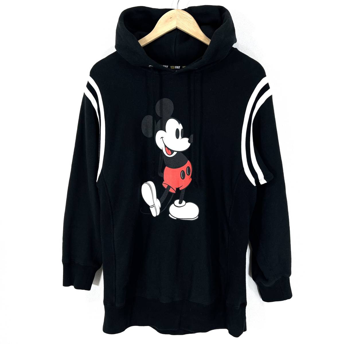 FAT Disney コラボ パーカー S ブラック エフエーティー ミッキー ディズニー拍卖