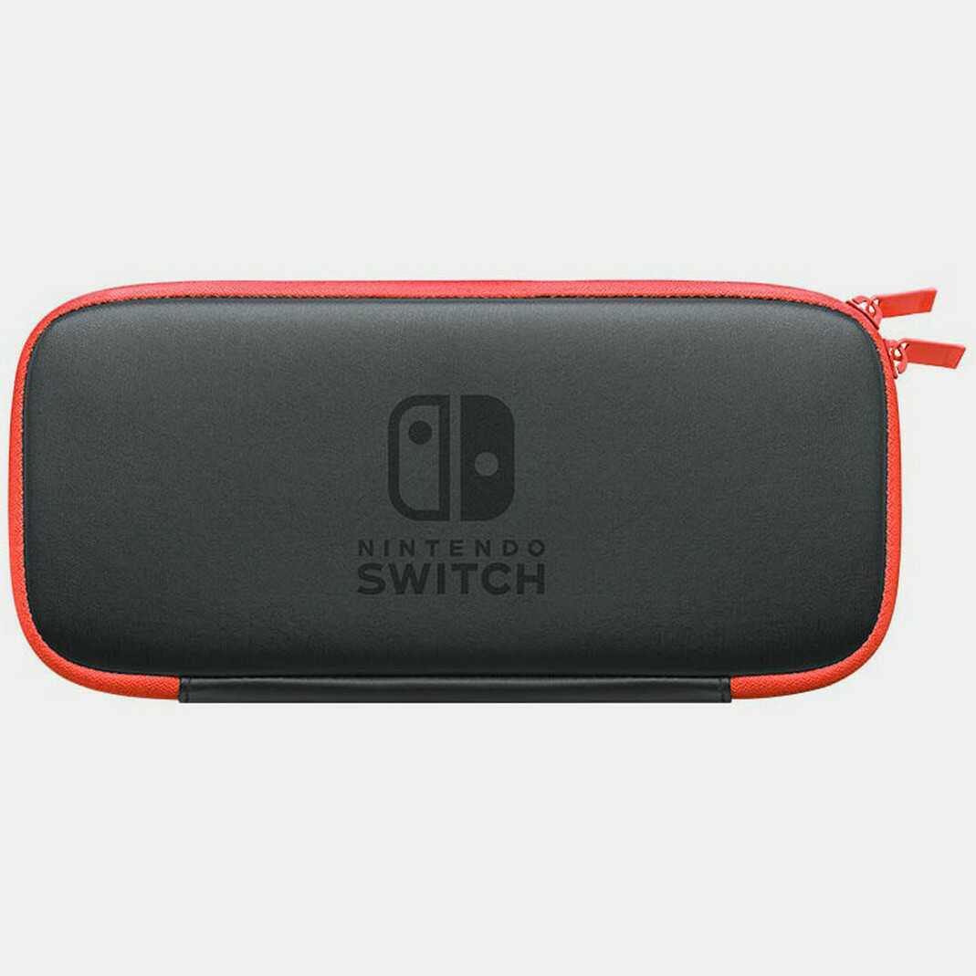 【美品】ニンテンドー スイッチ キャリングケース ネオンレッド アクセサリー ポーチ 保護 NINTENDO SWITCH CARRYING CASE POUCH拍卖