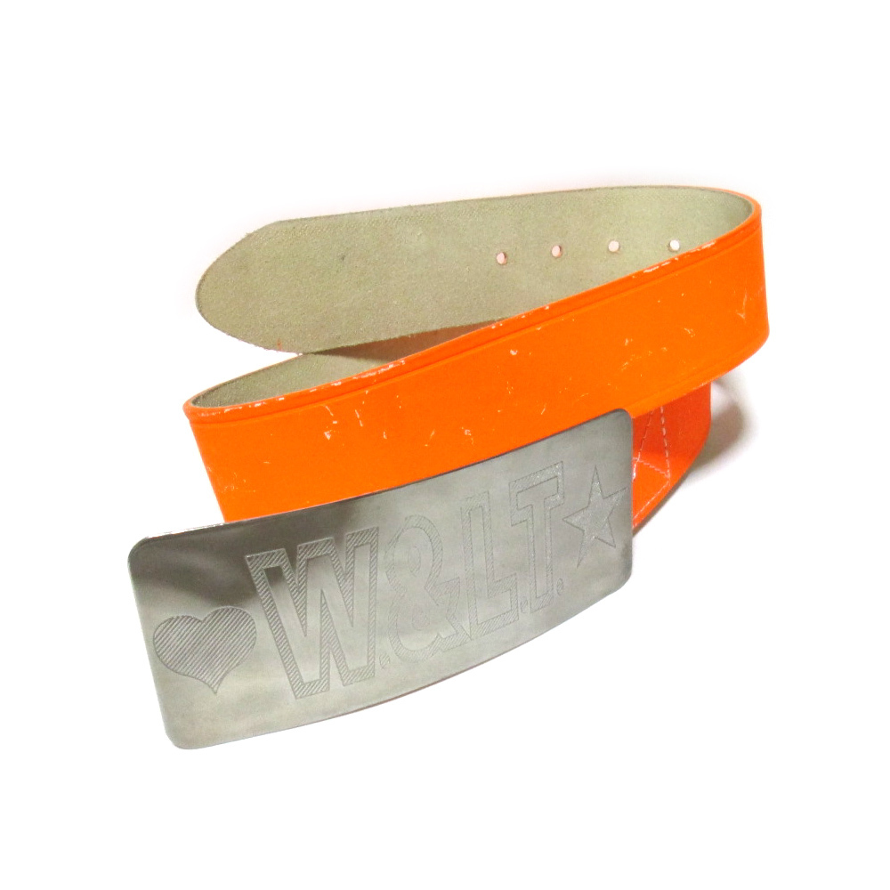 Vintage W&LT ヴィンテージ ダブルアンドエルティー イタリア製 メタルバックルレザーベルト 134054-q拍卖