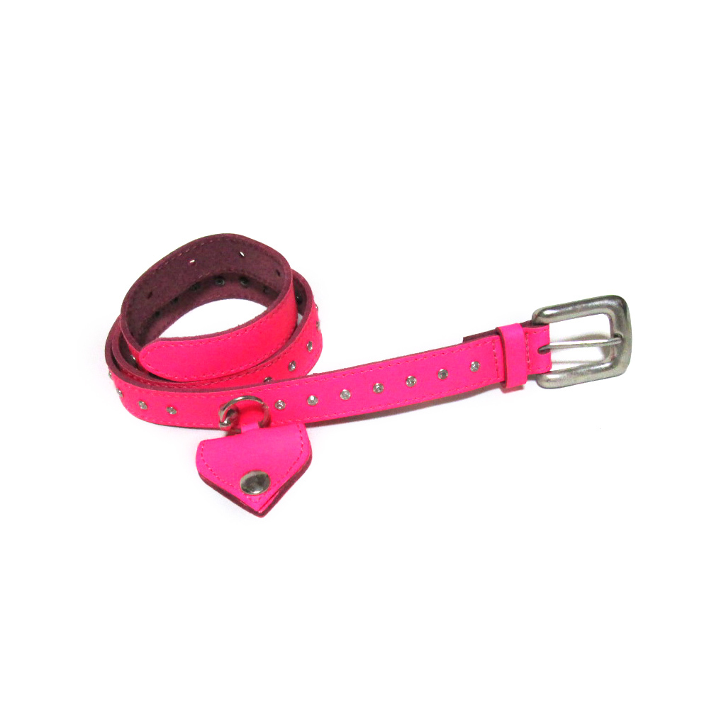 Vintage W&LT ヴィンテージ ダブルアンドエルティー ラインストーン蛍光レザーベルト 134057-q拍卖