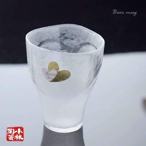 グラス 泡立ちぐらす グラス eerHeart (ビアハート)ハンドメイド ビアグラス拍卖
