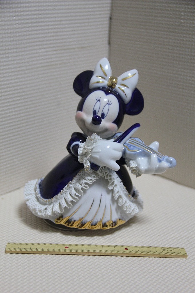 陶器製 ミニー オルゴール テーケー名古屋人形製陶 検索 T.K NAGOYA Doll フィギュア ディズニー Disney グッズ拍卖