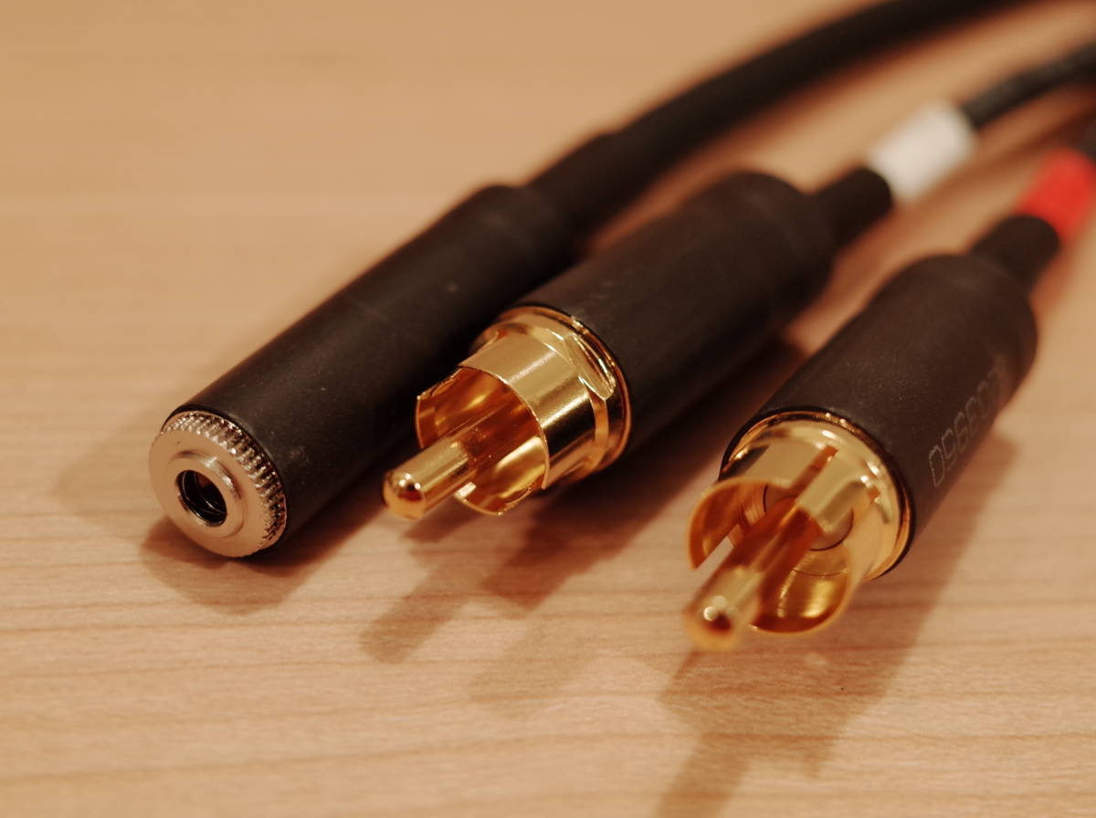 ★即決 立井電線 SOFTEC MIC CORD 0.75sq RCAオス-ステレオミニプラグメス 3.5mm 変換ケーブル 50cm Yケーブル 金メッキ NYS352AG NYS240L拍卖