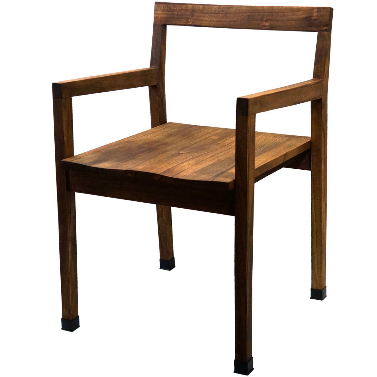 LIFE FURNITURE SQ ウッド チェア 4脚セット ライフ デザイン ファニチャー 天然木 肘付き 木製 椅子 センダン 栴檀 リビング ダイニング拍卖