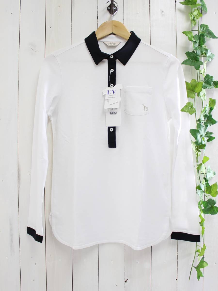新品*adabatアダバット*吸水速乾UVカット長袖ポロシャツ40*1.9万拍卖