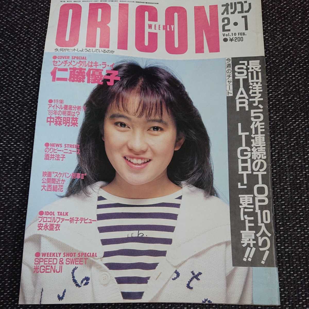 1988年 オリコン ウィークリ- 仁藤優子 他多数拍卖