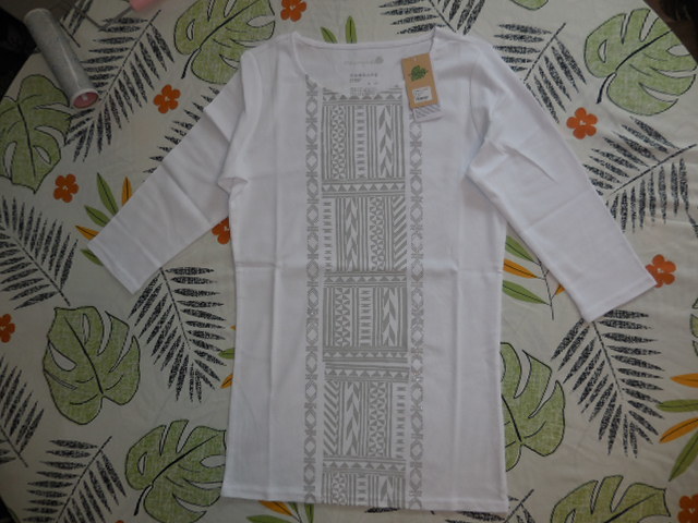 ●● タパボーダー7Tシャツ 7分袖 ホワイト ●●拍卖