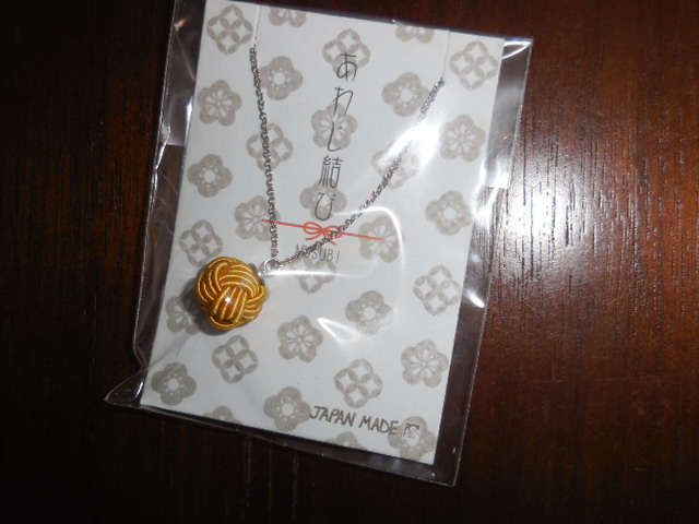 ●○ 水引アワジ ネックレス 岩座 金茶色 ○●拍卖