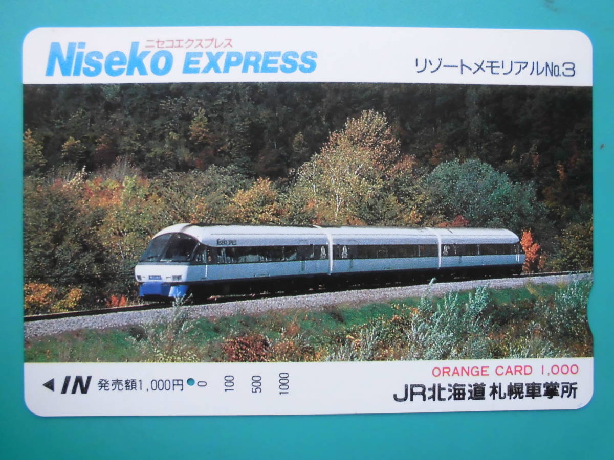 JR北 オレカ 使用済 ニセコエクスプレス 1穴 【送料無料】拍卖
