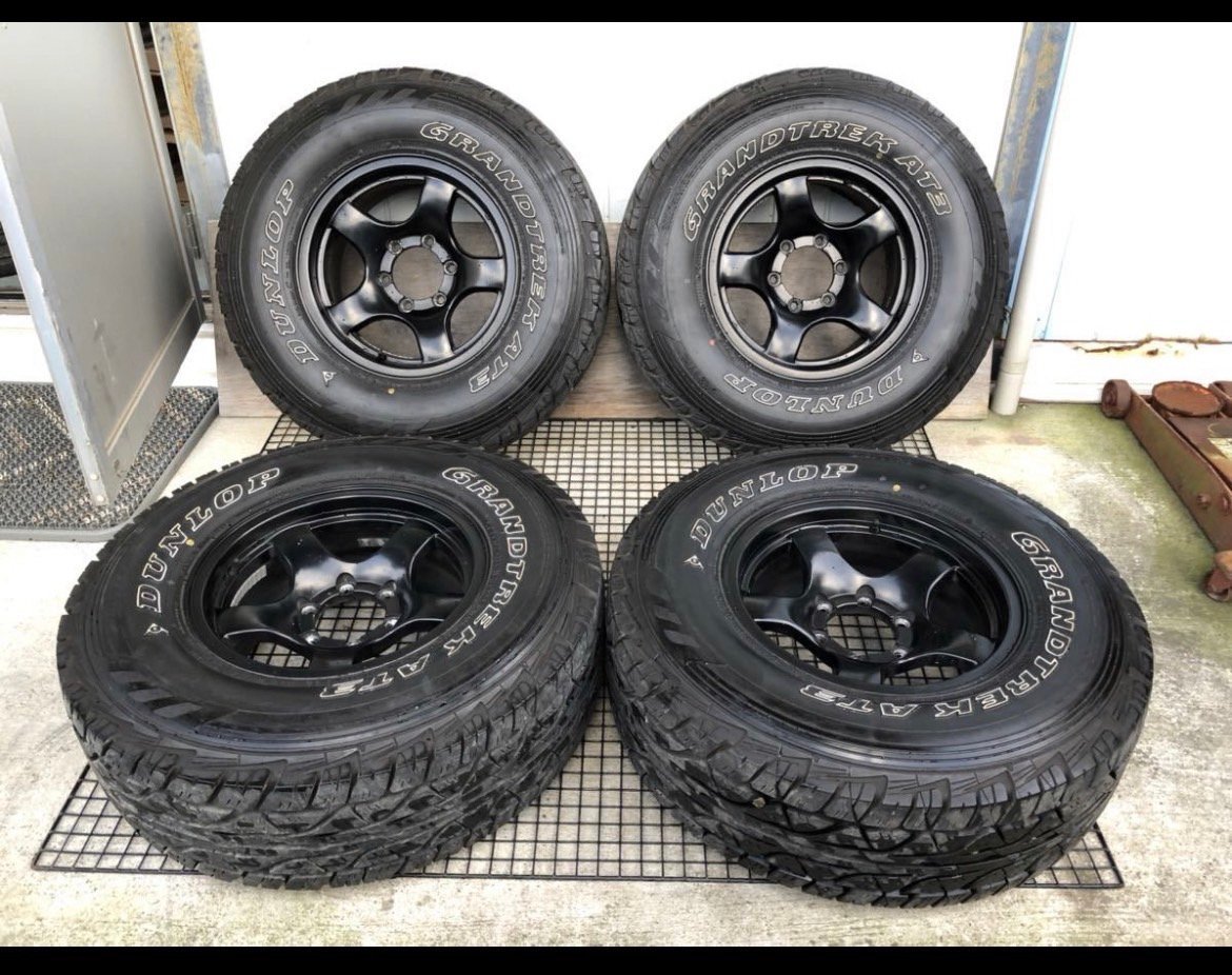 社外品 265/75R16 8J+0 6穴 PCD139.7 16インチ ホワイトレター 2017年製 タイヤホイール 4本セット拍卖