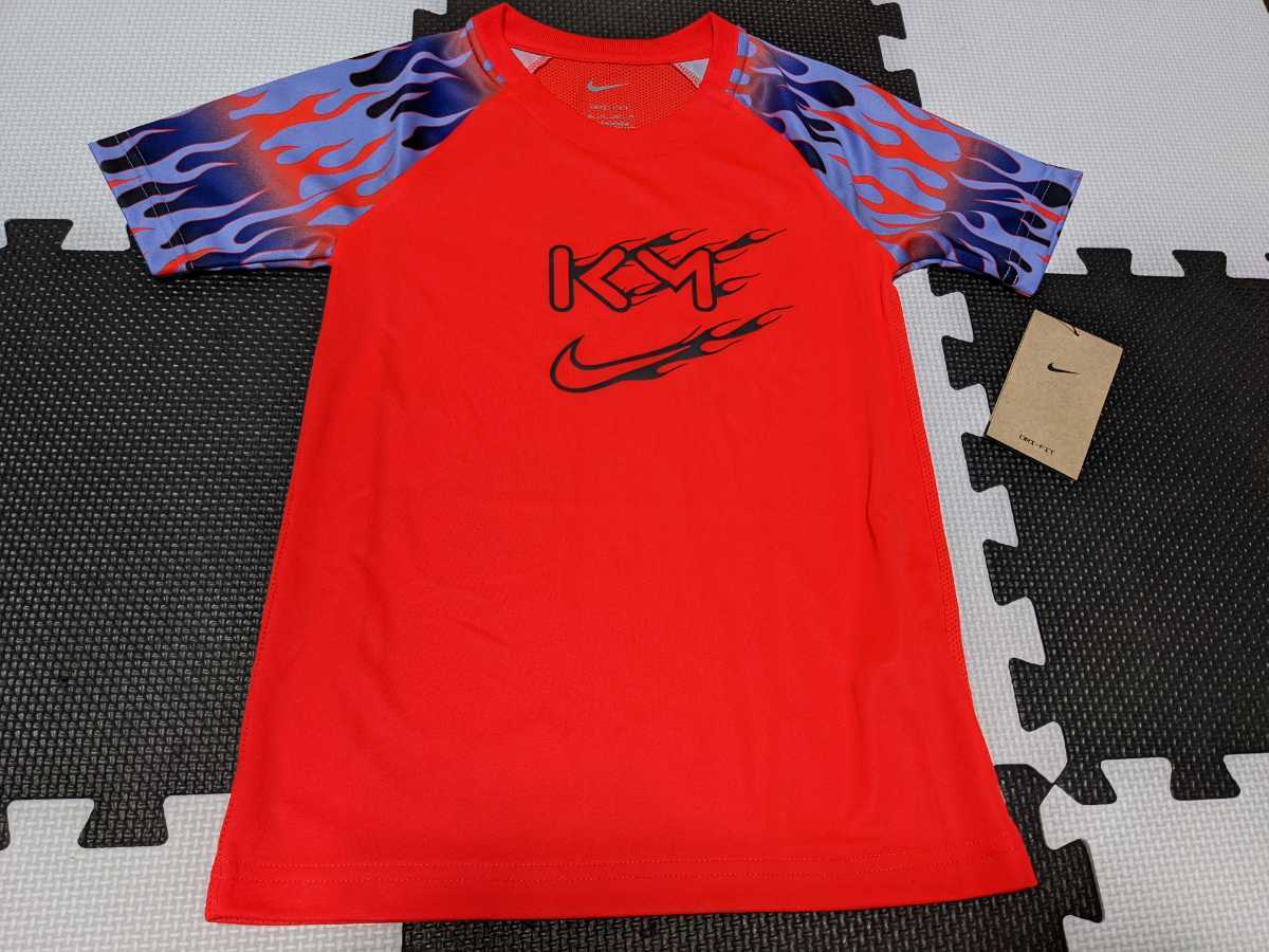 新品未使用 NIKE ナイキ サッカー 130 半袖 プラクティスシャツ ムバッペ エムパベ フランス パリサンジェルマン PSG フットサル キッズ 拍卖