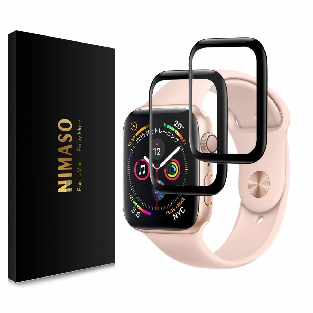 新品未使用送料無料Apple Watch フィルム 40mm用全面保護フィルム【2枚組】擦り傷防止/爆裂防止/指紋防止 アップルウォッチ フィルム拍卖