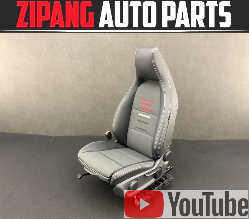 MB159 W176 A180 ベーシックPKG ハーフレザー 左フロント シート/ヒーター 付 助手席 ◆ブラック 【動画有り】○★即決★拍卖