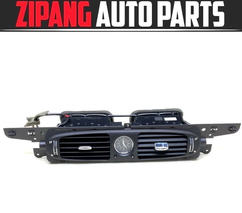 JG007 J71 ジャガー XJ 後期 フロント センター エアコン ダクト 吹き出し口/時計 ◆ブラック系 ★破損無し ◎ ★即決★拍卖